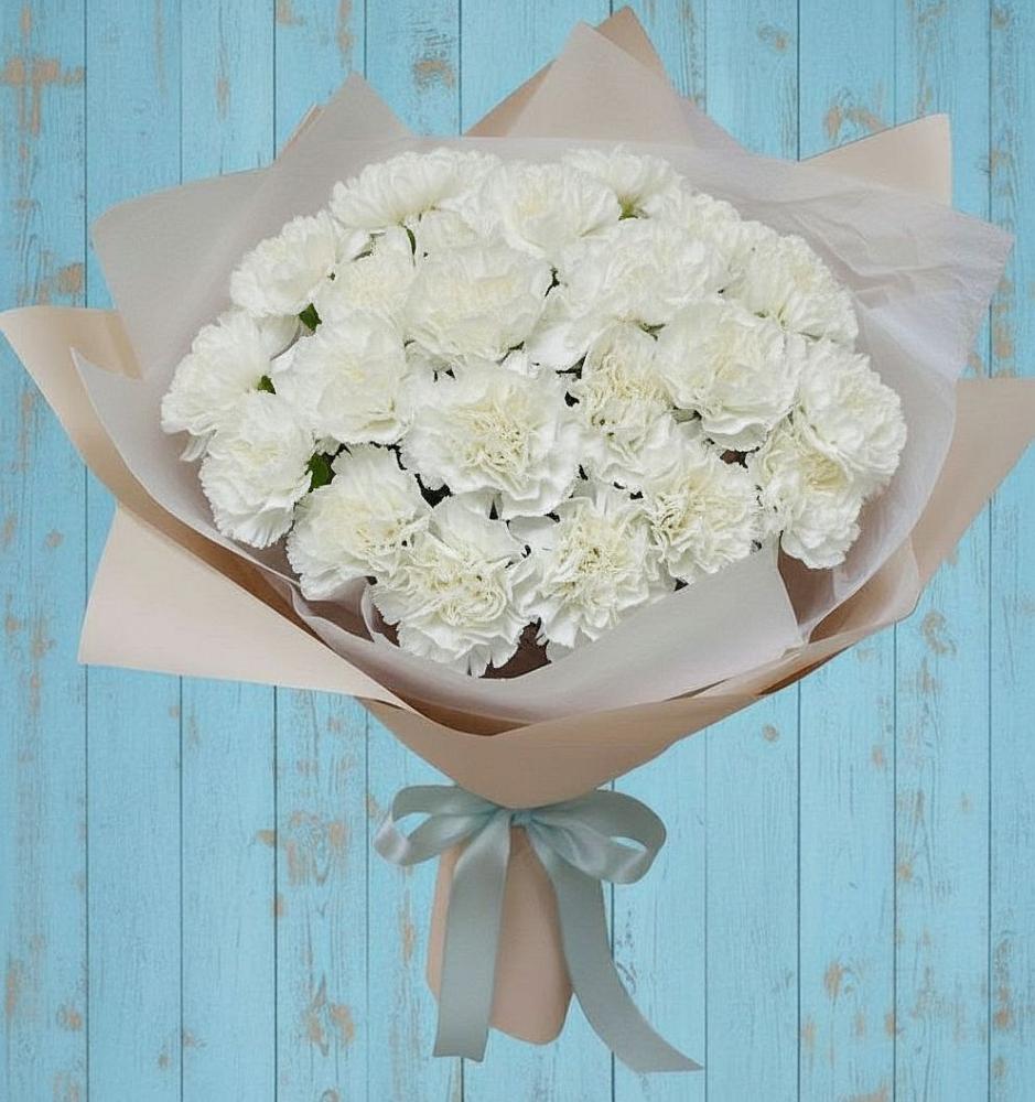 Букет цветов из: Гвоздики в Никольское Ленинградская область