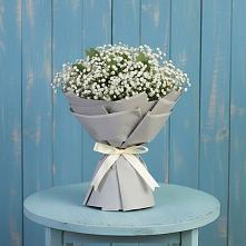 Букет цветов из:  Гипсофила в Никольское Ленинградская область
