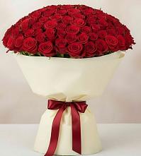 Букет 101 Красная роза Милано в Никольское Ленинградская область
