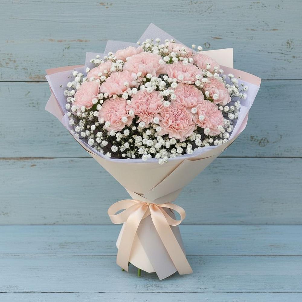 Букет цветов из: Гвоздики в Никольское Ленинградская область