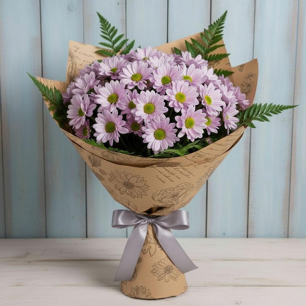 Букет цветов из: Хризантемы в Никольское Ленинградская область