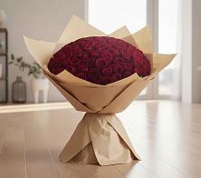 Букет 101 Красная роза в Никольское Ленинградская область
