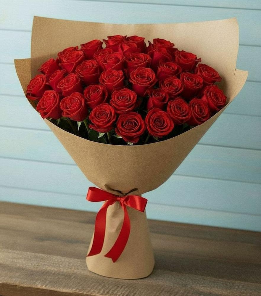 Букет Красные розы Милано в Никольское Ленинградская область