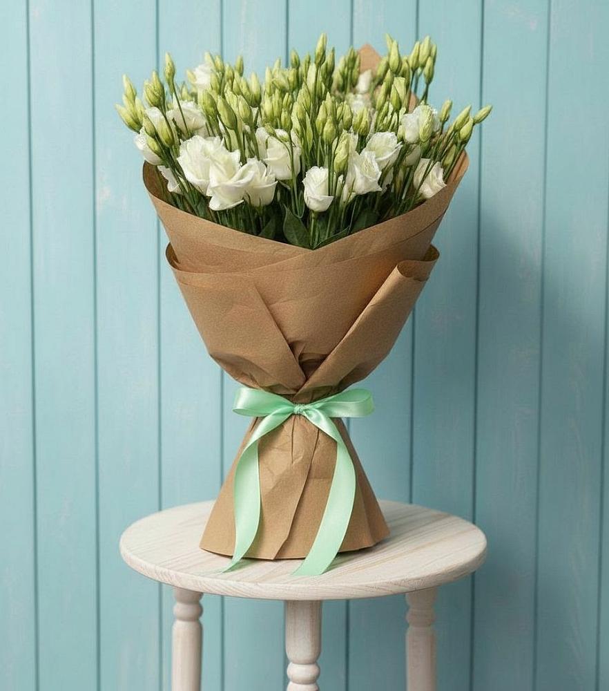 Букет цветов из: Лизиантусы в Никольское Ленинградская область