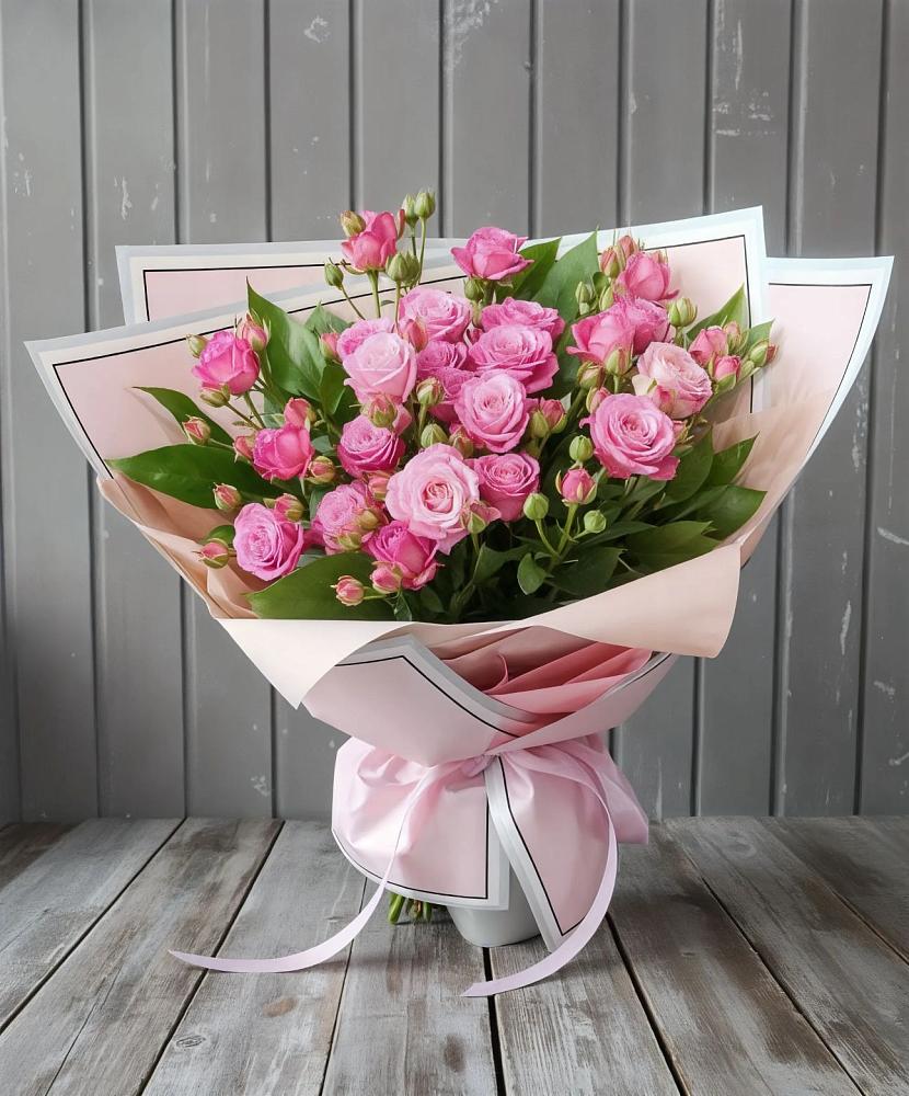 Букет Розовый кустик в Никольское Ленинградская область
