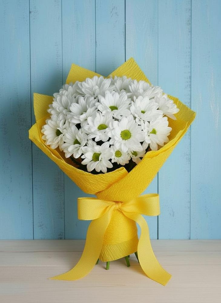 Букет цветов из: Хризантемы в Никольское Ленинградская область