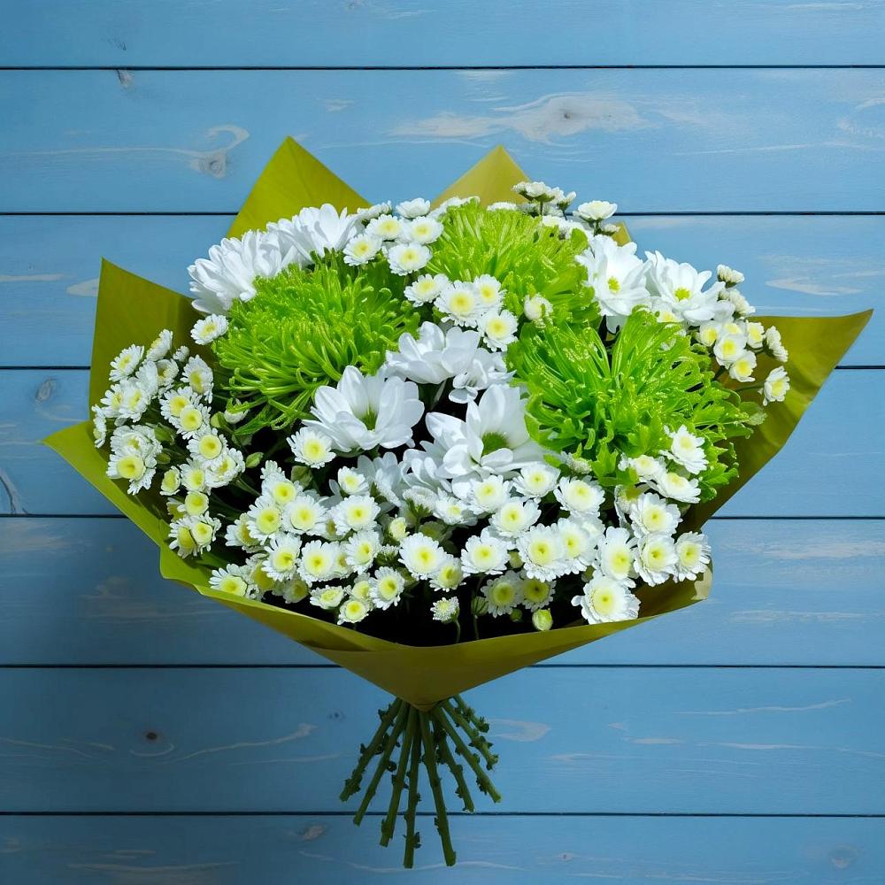 Букет цветов из: Хризантемы в Никольское Ленинградская область