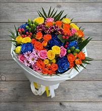 Букет цветов из:  Розы и Хризантемы в Никольское Ленинградская область