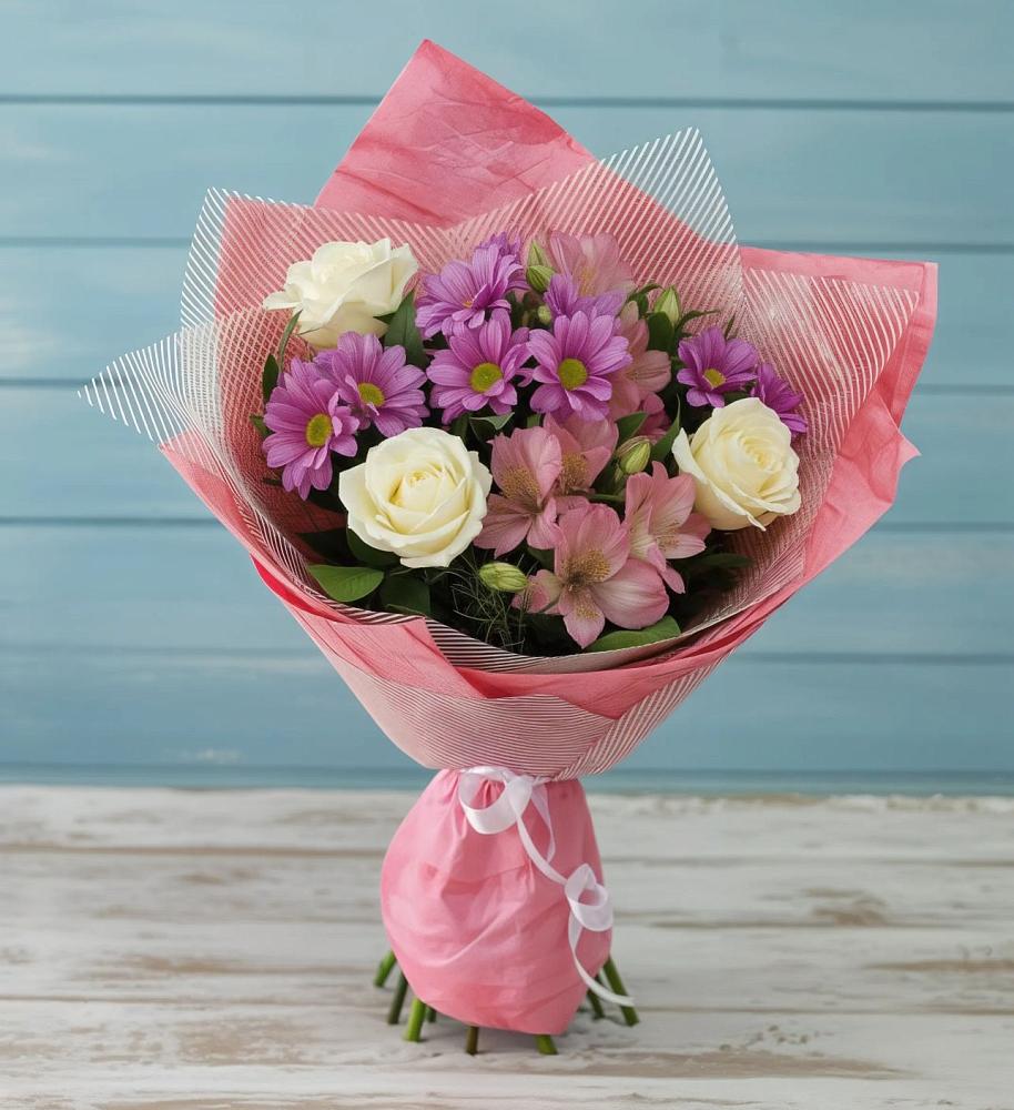 Букет цветов из: Герберы в Никольское Ленинградская область